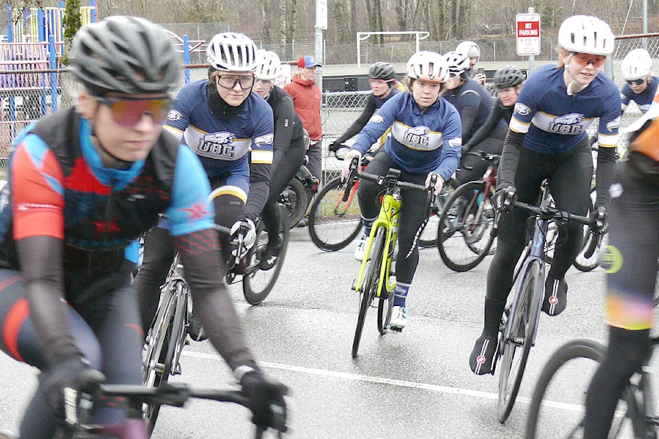 Attendance was up at the annual Wix-Brown Circuit Race in Langley, with 170 riders taking part in the Saturday, March 11 event that began and ended at Wix-Brown school.(Dan Ferguson/Langley Advance Times)