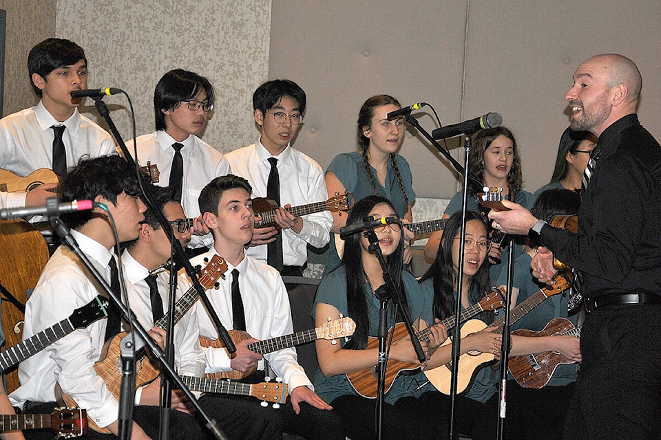 About 180 people gathered together in the Coast Hotel ballroom on March 7 for the Langley City’s 2023 volunteer appreciation banquet, where thanks were expressed to individuals and groups who give so much to the community. (Roxanne Hooper/Langley Advance Times)