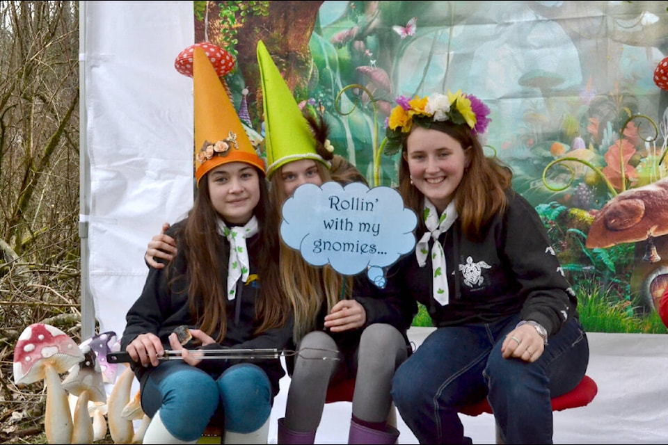 Volunteers of the Enchanted Forest at Aldergrove Regional Park were rolling with the gnomes on Thursday, March 23, 2023. (Kyler Emerson/91ԭ Advance Times)