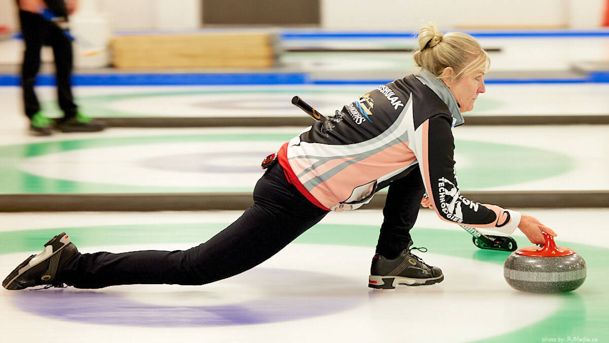 Team Gushulak won gold and a trip to the national championships on Sunday, March 26, at the 2023 BC Senior MenÂ’s and WomenÂ’s Curling Championships at the 91Ô´´ Curling Centre. (Courtesy Rob Wilton/RJMedia Canada)