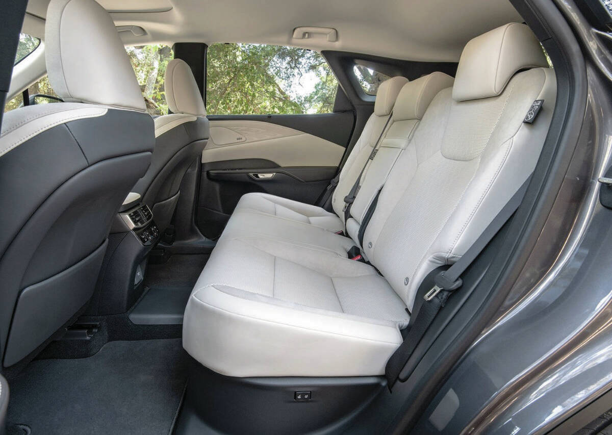 The distance between the front and rear wheels has increased by more than five centimetres, which benefits rear legroom. Cargo volume has increased and load-floor height has been lowered. PHOTO: LEXUS