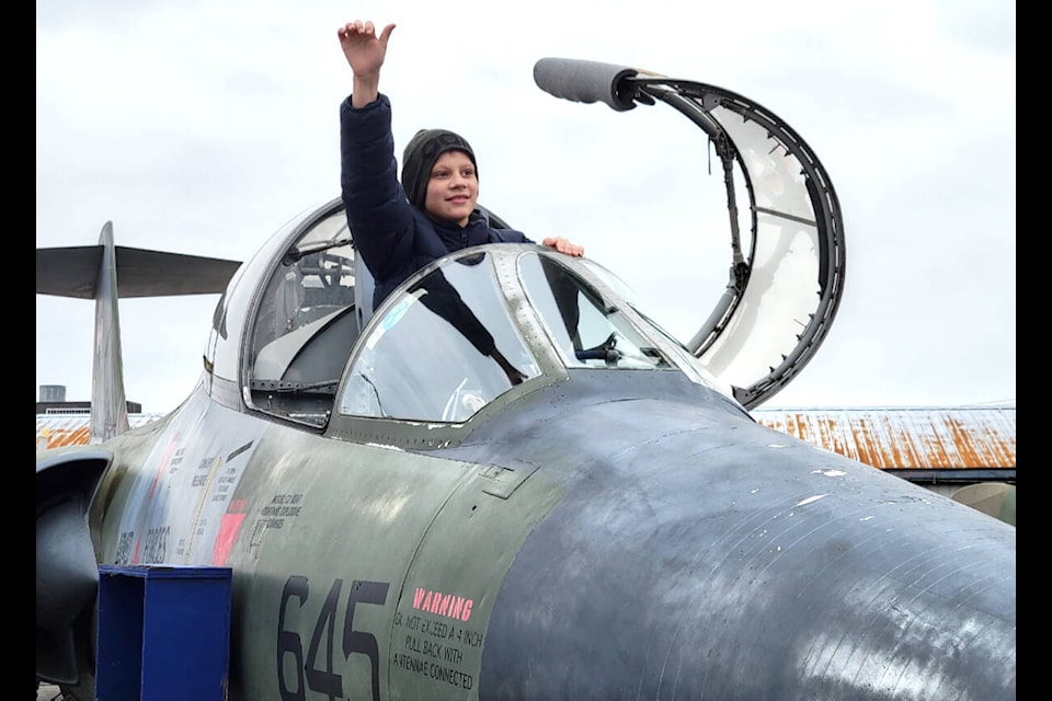 Visitors at the Museum of Flight in 91ԭ got a chance to sit in the pilot’s seat of the planes on Saturday, April 22. (Kyler Emerson/91ԭ Advance Times)