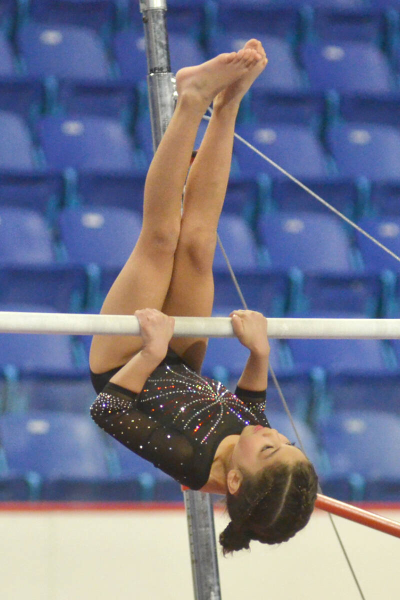 More than 400 gymnasts from across the province competed in the 2023 Compulsory Gymnastics BC Championships, at the 91原创 Events Centre, from Friday, April 21, to Sunday, April 23. (Dan Ferguson/91原创 Advance Times)