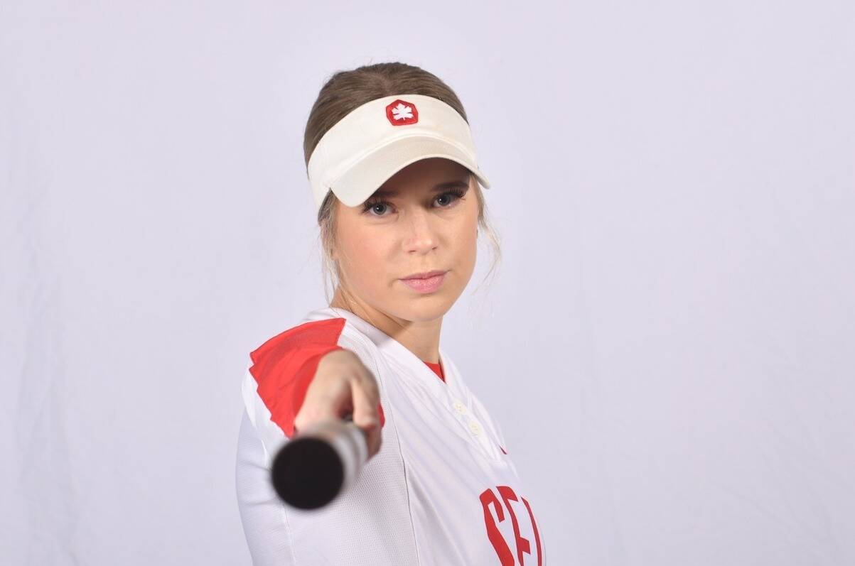 Abby McGlynn tied the SFU and GNAC records for most doubles in a single softball game during a Great Northwest Athletic Conference doubleheader. (file/SFU)