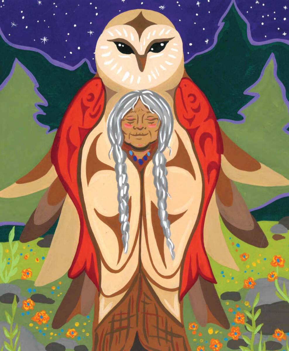Artwork in <em>The Girl Who Loved The Birds</em>. (Special to Langley Advance Times)