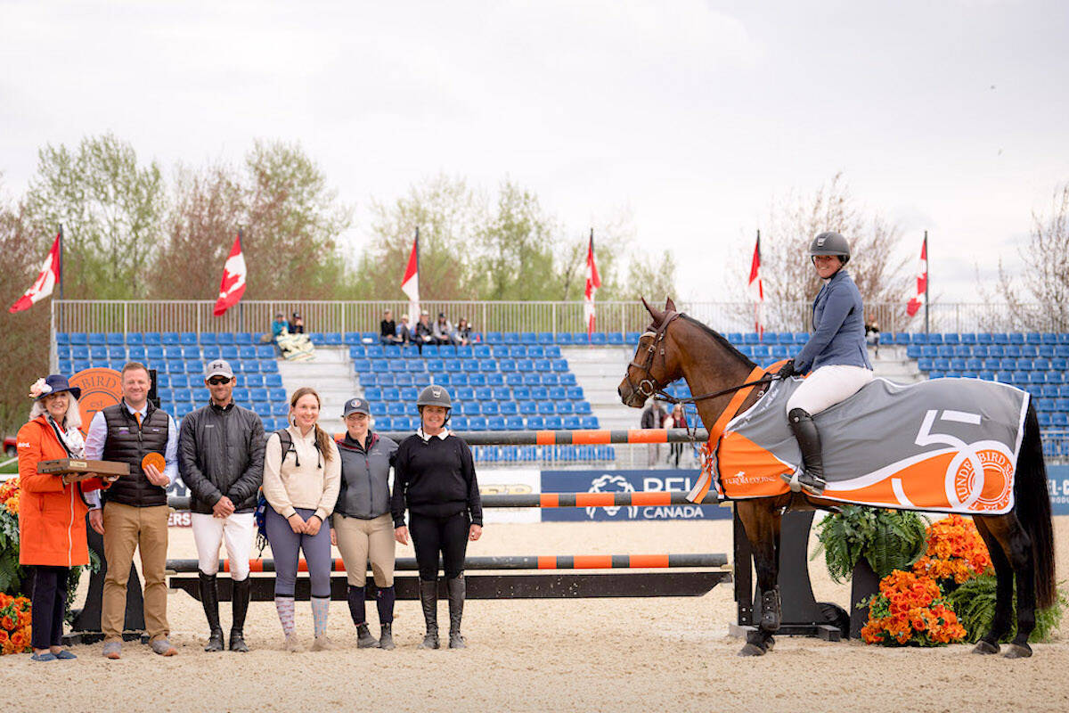 Kassidy Keith and Havana were at the winner聮s presentation at tbird for a second consecutive week on Sunday, April 30. (Photo tbird/Quinn Saunders)