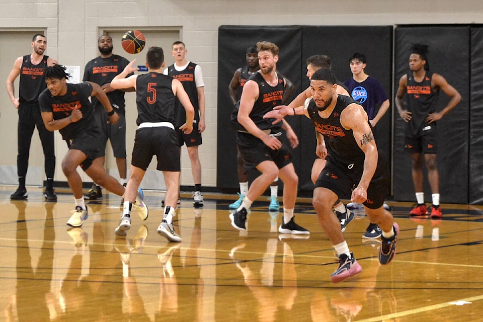 Vancouver Bandits participated in training camp at 91ԭ Events Centre on Friday, May 19. (Kyler Emerson/91ԭ Advance Times)
