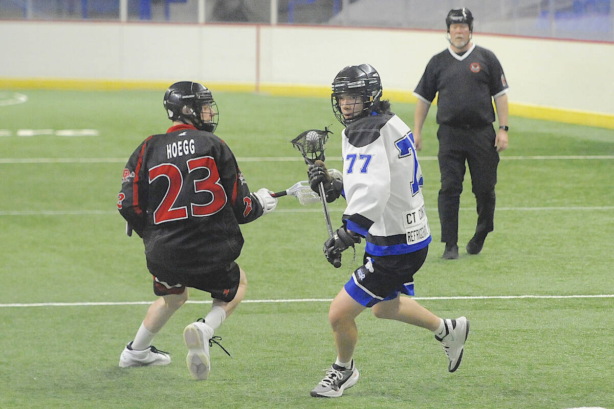Langley Tier 1 Thunder fell to Delta Islanders 16-5 at Langley Events Centre on Tuesday, May 23. (Gary Ahuja, Langley Events Centre/Special to Langley Advance Times)