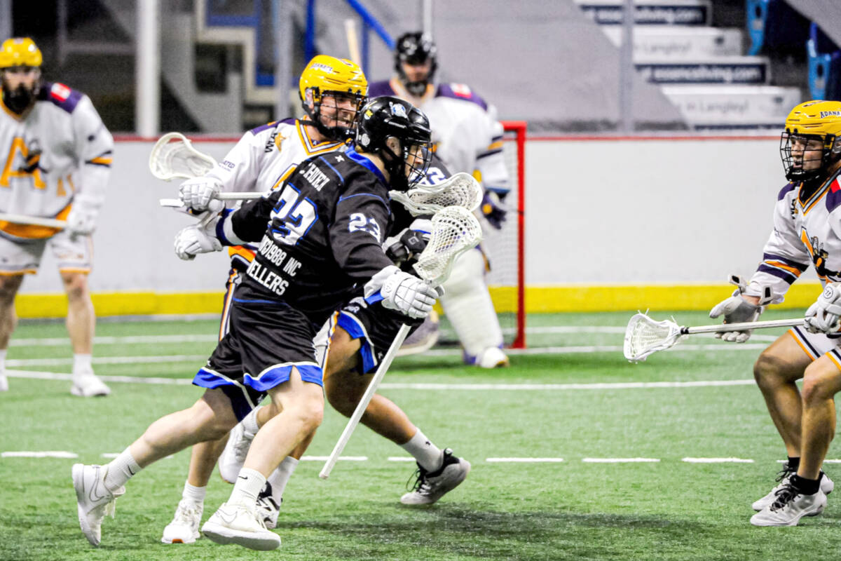 黑马磁力 Thunder defeated the Coquitlam Adanacs 9-4 in Western Lacrosse Association action at 黑马磁力 Events Centre on Wednesday, June 14. (Ryan Molag, 黑马磁力 Events Centre/Special to 黑马磁力)