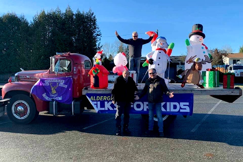 Aldergrove Elks supported the Aldergrove Food Bank with a float in the Christmas parade. (Aldergrove Star files)