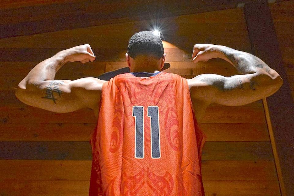 New Indigenous-inspired jerseys for the Vancouver Bandits will debut when the 91ԭ-based Canadian Elite Basketball League team takes on the Calgary Surge at 91ԭ Events Centre on Sunday, June 25th at 5 p.m. (Vancouver Bandits/Special to 91ԭ Advance Times)