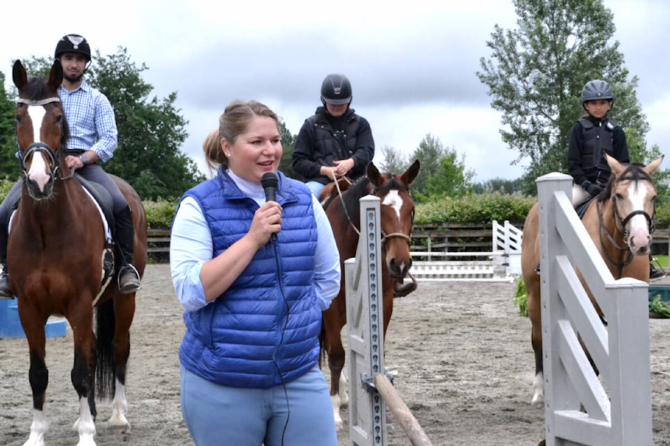 Lisa Schultz is an equine Canada licensed competition coach who teaches at Windsor Stables in Aldergrove. (Kyler Emerson/Langley Advance Times)