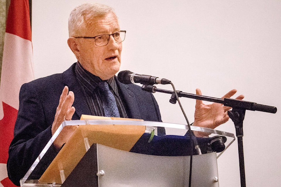 Jim McGregor, now 74, is a retired entrepreneur, fire chief, and even newspaper columnist. But he still volunteers as emcee and helper for many events throughout his hometown of , always with a story to tell. ( files)