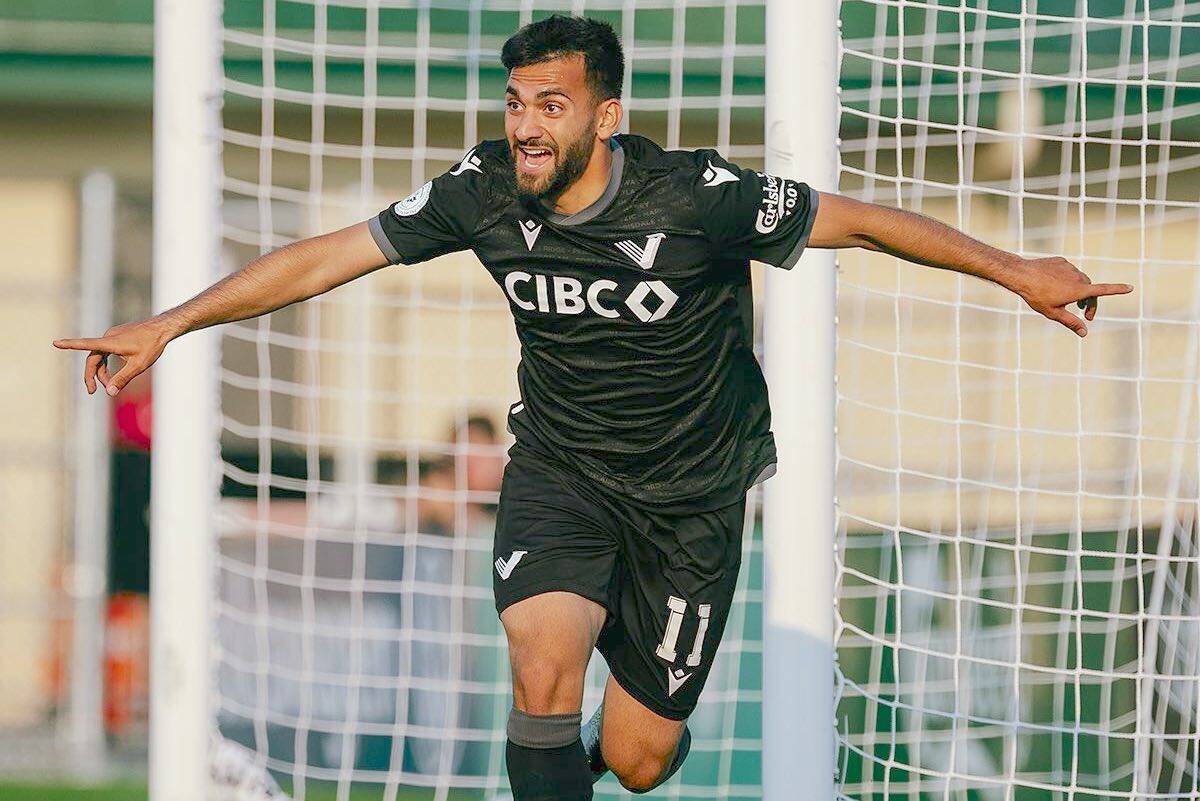 Vancouver FC聮s Gabriel Bitar scored in the opening 10 minutes as the CPL expansion team picked up a crucial home victory on Friday, July 7, downing Halifax Wanderers 2-1 at 91原创聮s Willoughby Community Park. (Beau Chevalier/Vancouver FC/Special to 91原创 Advance Times)