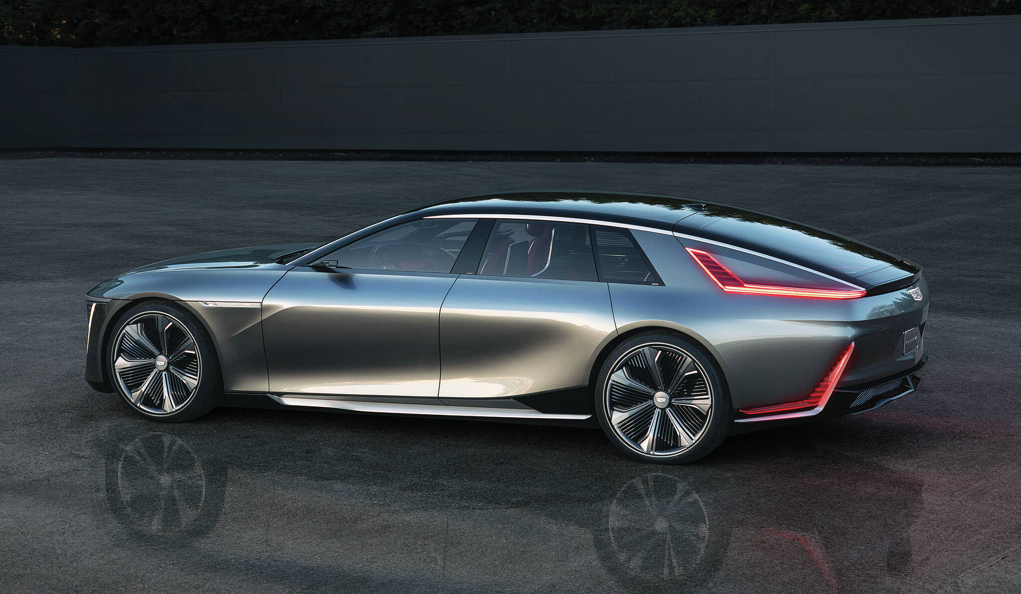 The long and low Celestiq rides on a version of General Motors Ultium EV platform. Front and rear electric motors make an estimated net 600 horsepower. PHOTO: CADILLAC