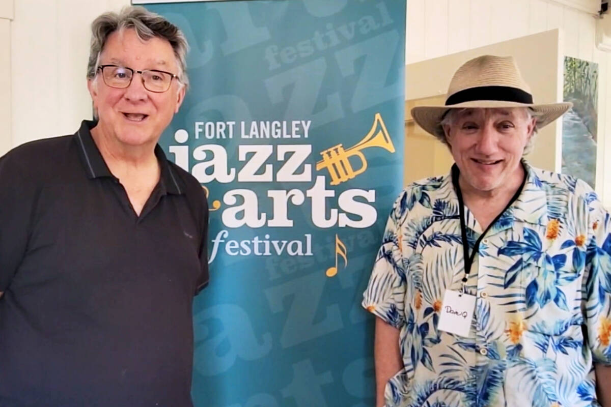 Andy Schildhorn (left) and Dave Quinn (right) are co-founders of the Fort 91原创 Jazz & Arts Festival. (Kyler Emerson/91原创 Advance Times)
