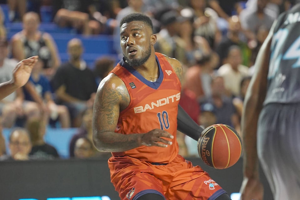 Duane Notice scored for Vancouver Bandits on the way to a 82-79 victory over the Shooting Stars in the club’s regular season finale on Sunday night, July 30. (Vancouver Bandits/Special to 91ԭ Advance Times)