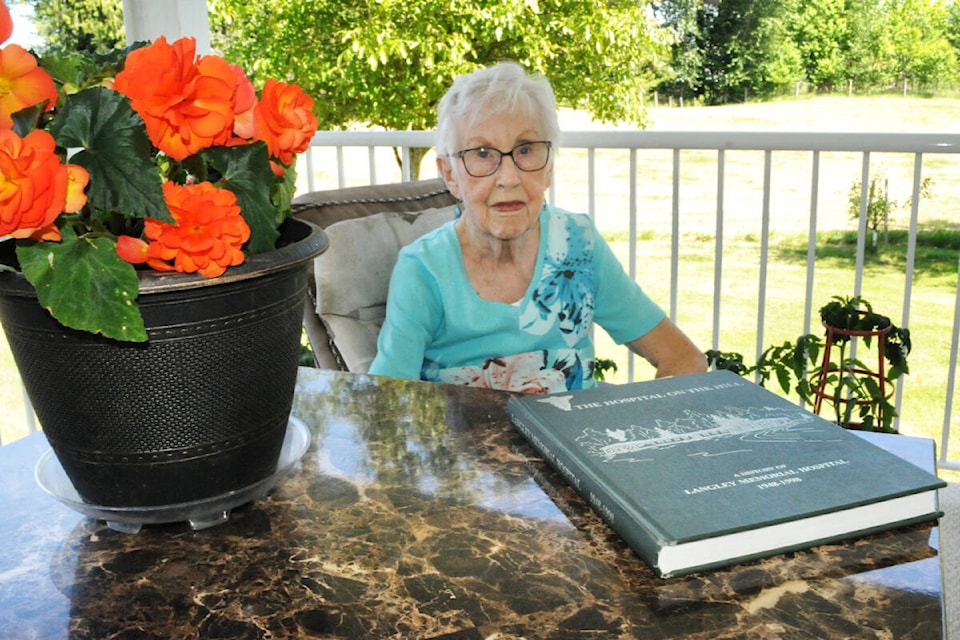 Doris Riedweg, 93, spent her life’s work providing health care in 91ԭ. Now she donates much of her time focused on preserving the history of the hospital. (Heather Colpitts/Black Press Media)