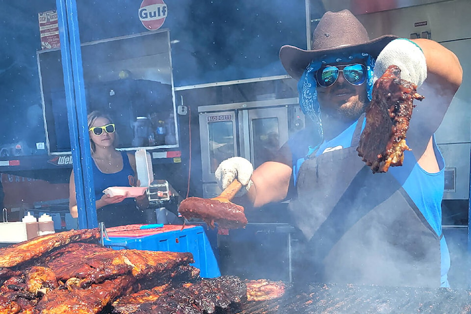 Boss Hogg’s was one of several “ribbers” at the Langley RibFest in previous years. (Langley Advance Times file)