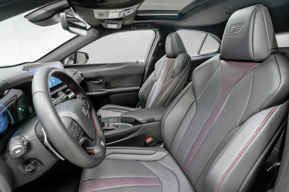 The UX is 18 centimetres shorter than the NX, but the UX only gives up five centimetres between the front and rear wheels. PHOTO: LEXUS