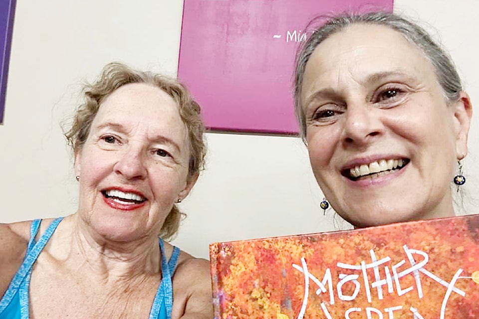 Author Annette LeBox, left, and Susan Mitchell, the director of the Maple Ridge Dance Circle, who is choreographing LeBox's latest book, Mother Aspen, for the Sept. 21launch. 