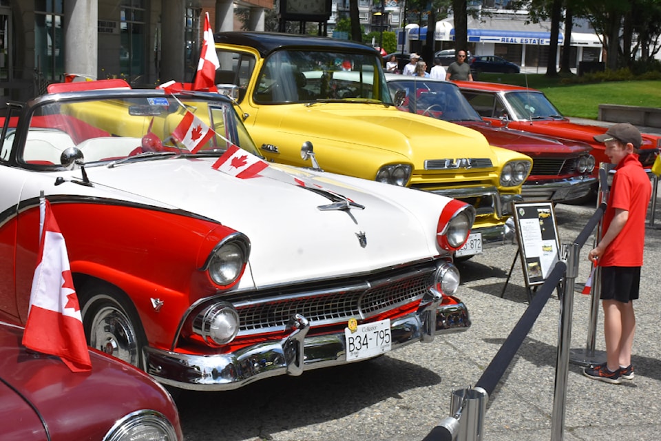Classic cars were one of the many attractions. 