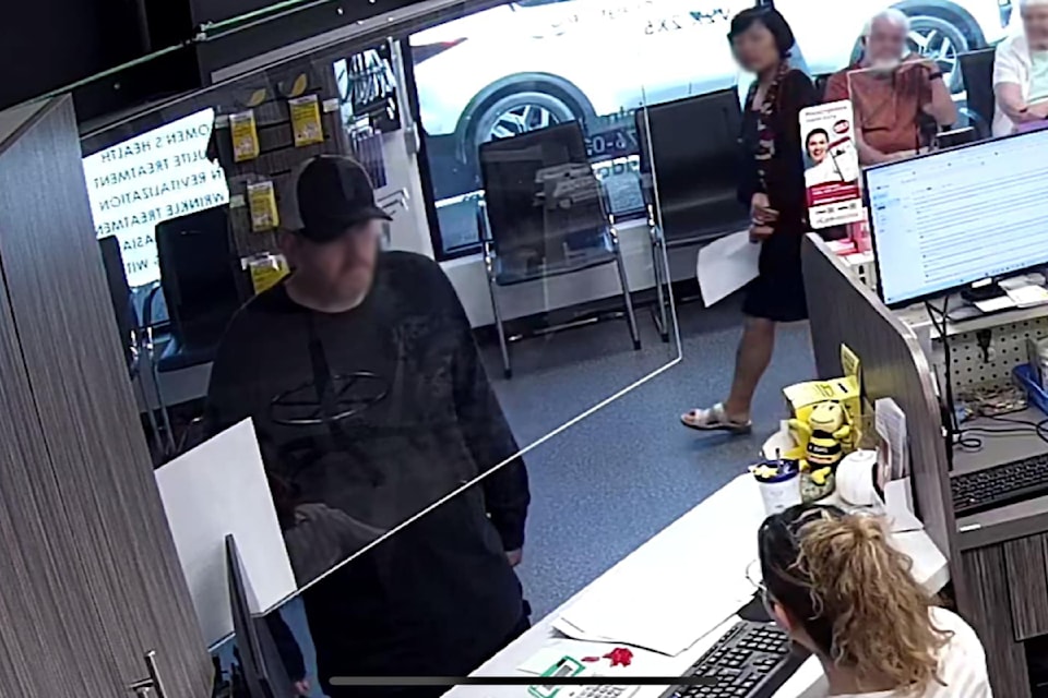 An unknown individual was recorded on CCTV visiting a Pharmasave in Maple Ridge three days before allegedly returning and setting fire to the pharmacy. 