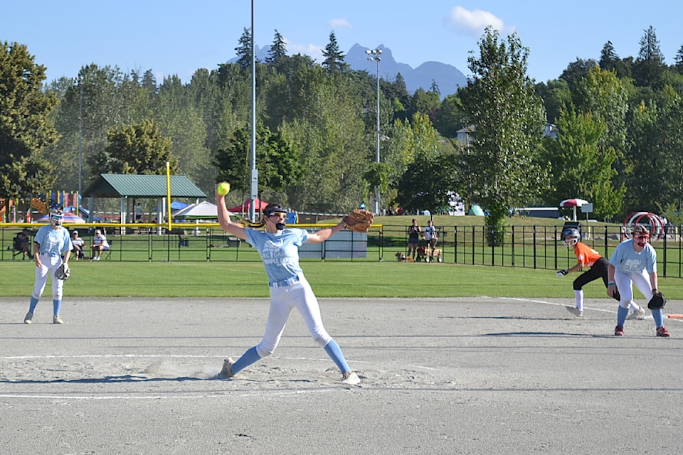 Softball competition got underway at the BC Summer Games on Friday, July 19. 