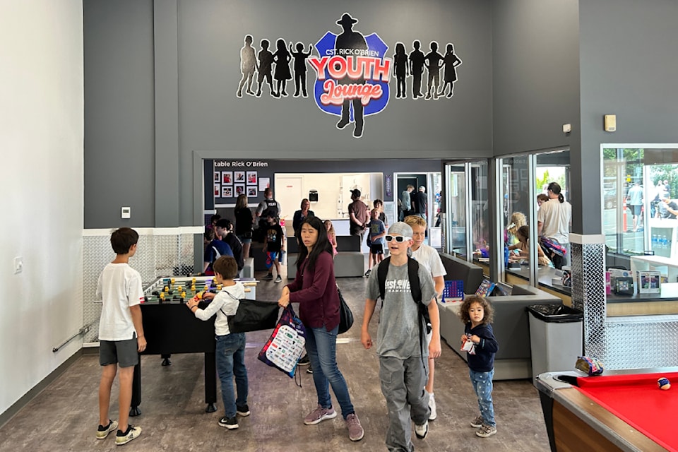 Hundreds of people attended the grand opening of the new Constable Rick O'Brien Youth Lounge on July 25. 