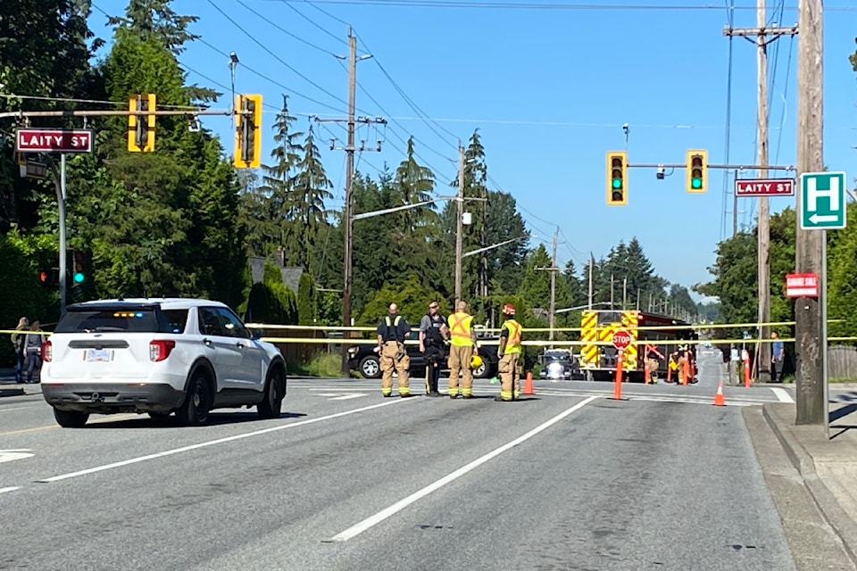 Police are on scene where a pedestrian was hit by a vehicle on Thursday morning, June 20.
