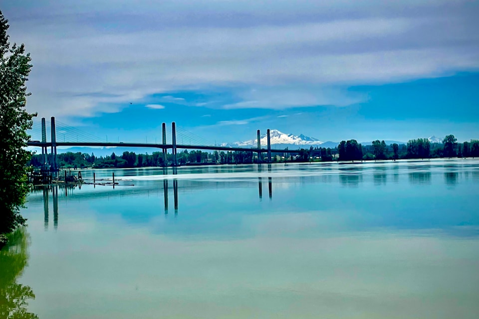 Outdoor enthusiast Ron Palely took a two-plus hour bike trek from his home in Hammond to the Pitt River Bridge earlier this week, taking in all the scenery.