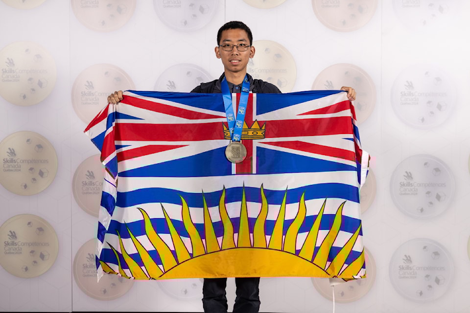 Eric Wu won first place in the Industrial Control division of the 2024 Skills Canada National Competition. 
