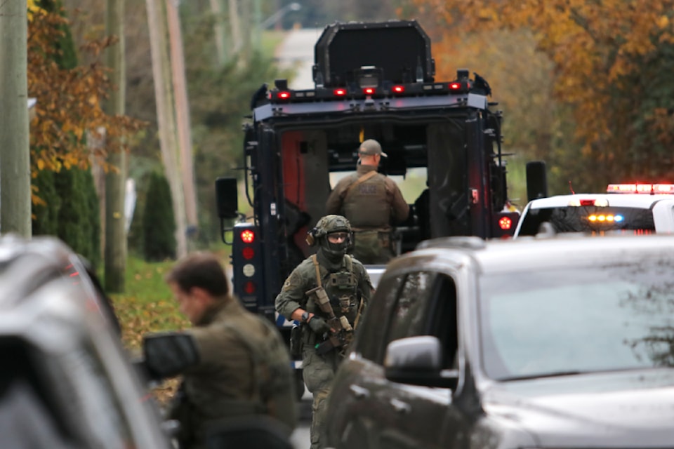 A police incident unfolded in east Maple Ridge on the evening of Nov. 8. 