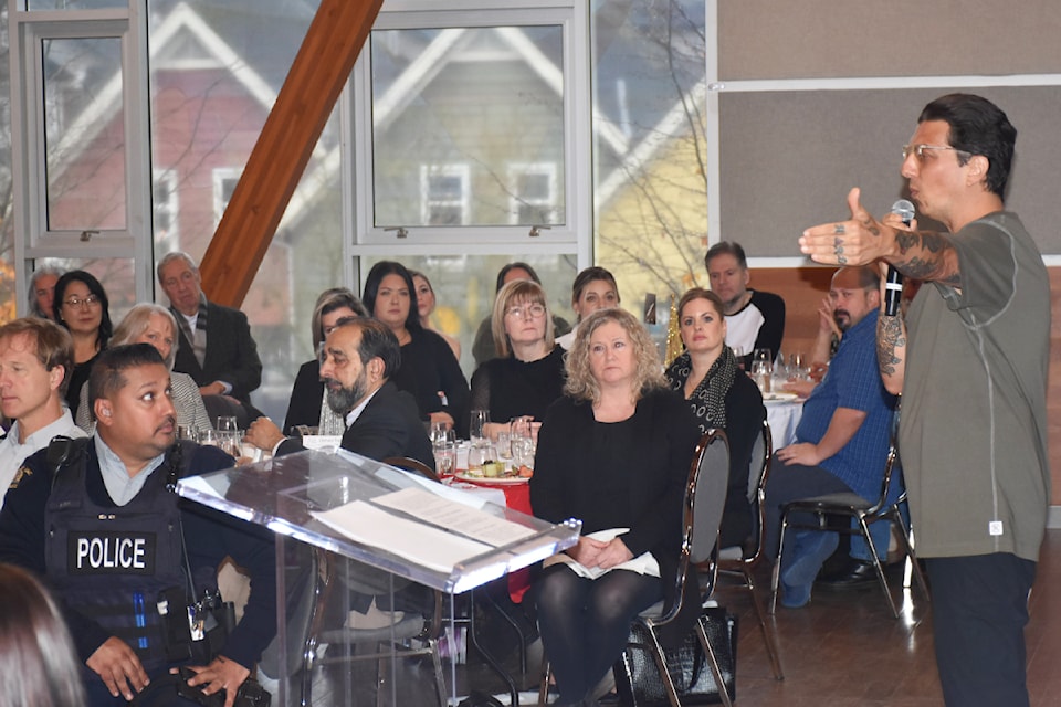 Trailblazing chef Mark Brand, with his message of collaboration to solve problems, was the keynote speaker at the Dignity Breakfast.