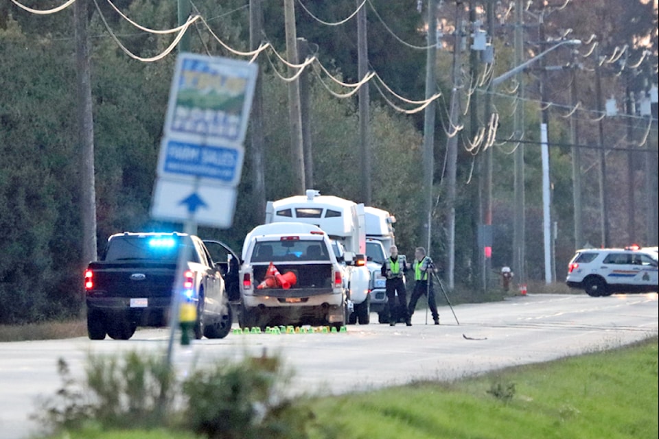A crash Saturday afternoon at 132nd Avenue and 203rd Street sent at least one person to hospital. 