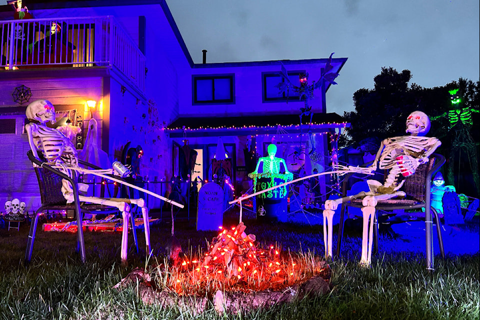 This spooky display at 20480 Thorne Ave. was one of many that popped up in Maple Ridge and Pitt Meadows this October. 