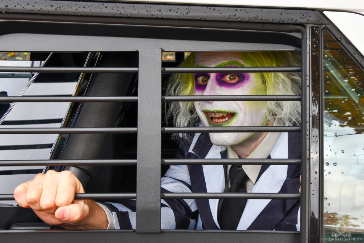 Ridge Meadows RCMP Halloween task force nabs Beetlejuice Maple Ridge