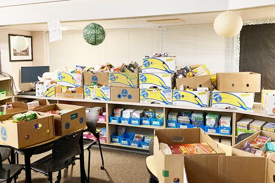 More than 1,666 non-perishable food items and $300 in cash donations were raised by students for the Friends In Need Food Bank. 