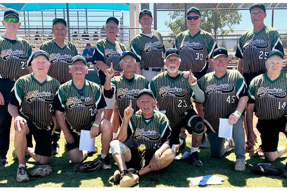 Al Didrikson (front) was player coach for the  championship 80-plus team.