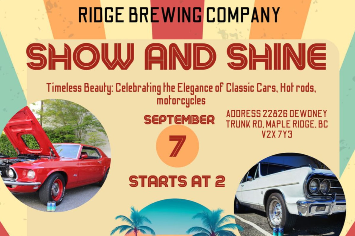 Maple Ridge brewery hosting end-of-summer car show