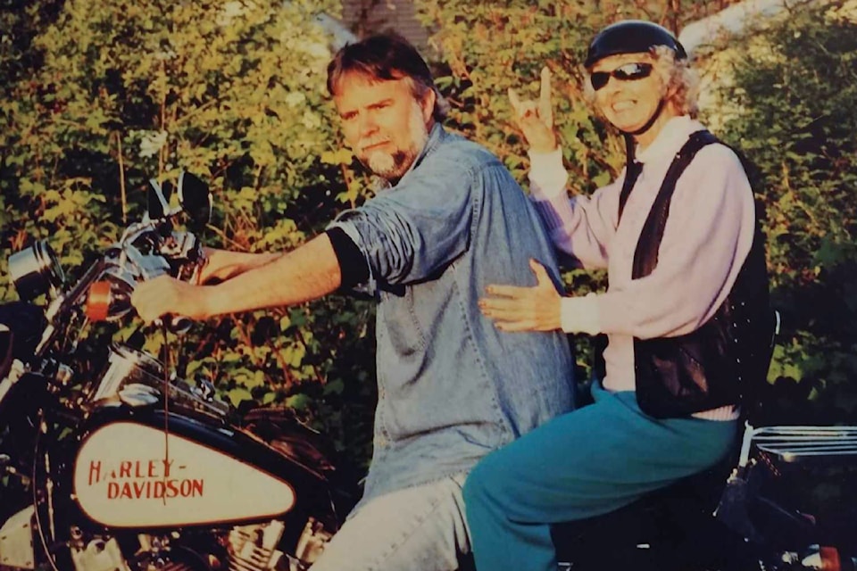 Dan Larsen (left) has spent much of his life sharing his love of riding with his whole family, including his mother Patricia Larsen (right). 