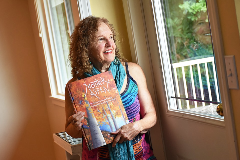 Annette LeBox with her new book 'Mother Aspen'. 