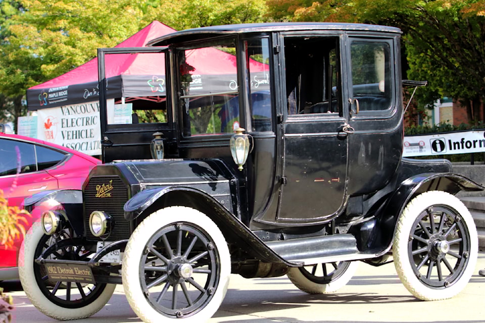 The Vancouver Electric Vehicle Association put on a display as part of the GETIfest celebration in Maple Ridge on Sept. 21.