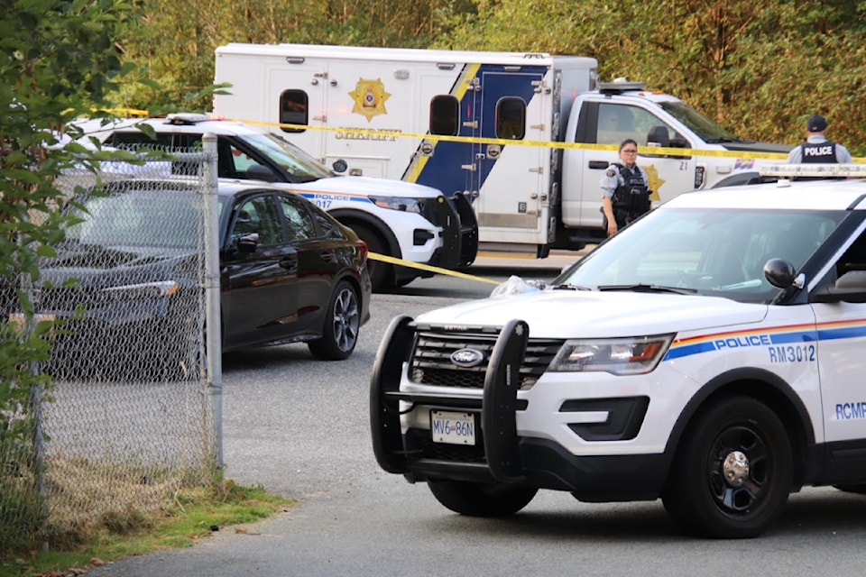 A man found shot inside a vehicle in Maple Ridge died at the scene on Aug. 13, 2025. Homicide investigators are at the scene of the shooting, and where the vehicle was found.