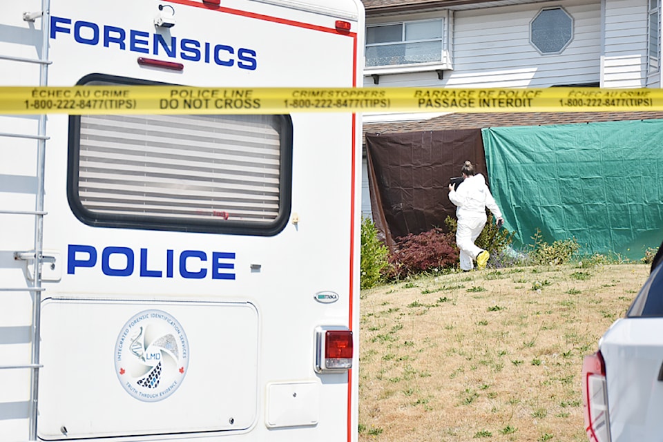 Integrated Forensic Identification Services is at a home in Maple Ridge. 