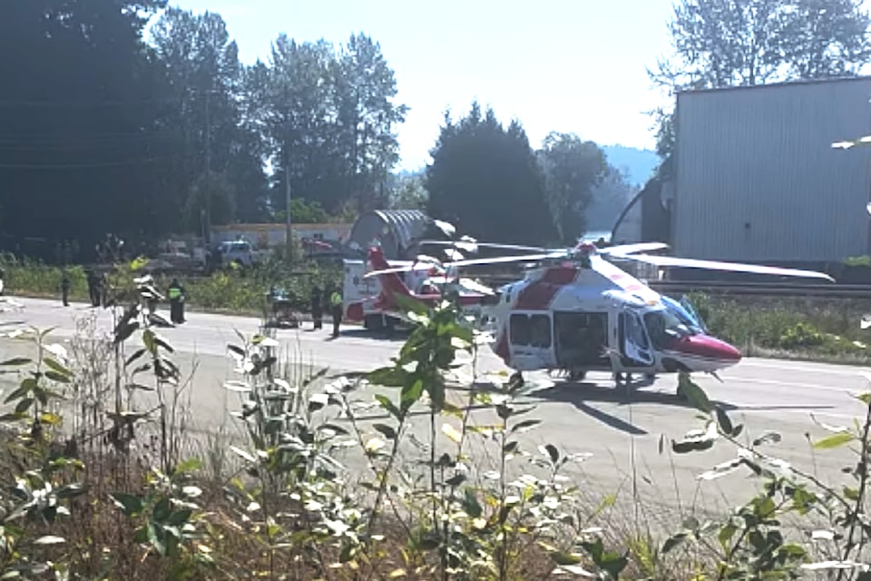 The crash took place just east of Lougheed Highway and 272 Street, at the uncontrolled train crossing, on Tuesday, Aug. 26. 