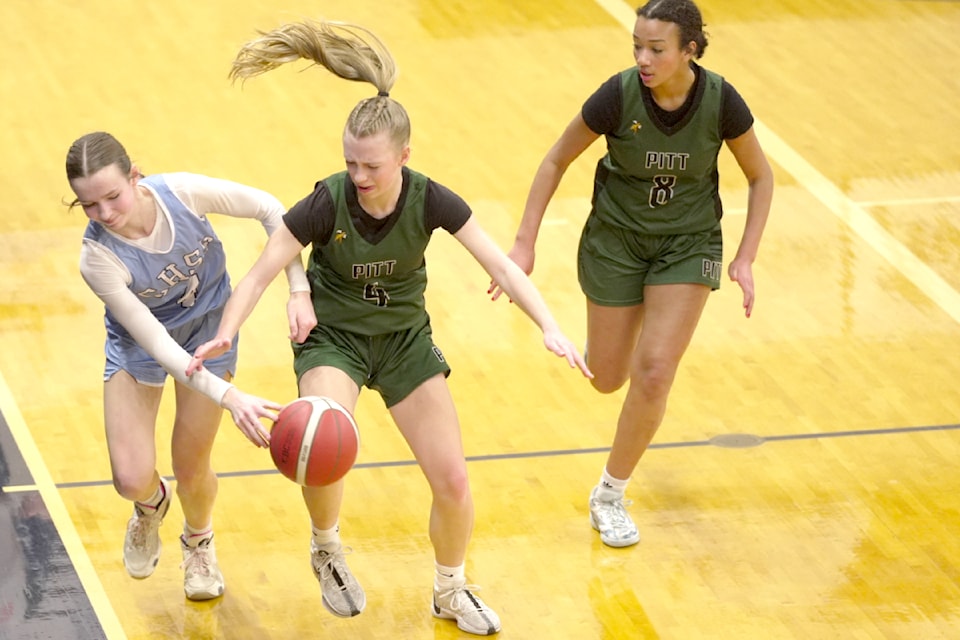 Pitt Meadows Marauders fell to the  Prince George College Heights Secondary team 59-45 in day one of the provincials at 91ԭ Events Centre.
