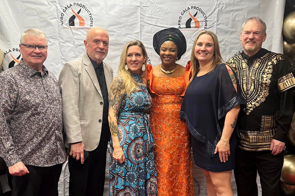 Pitt Meadows council's delegation to the Afro Gala.