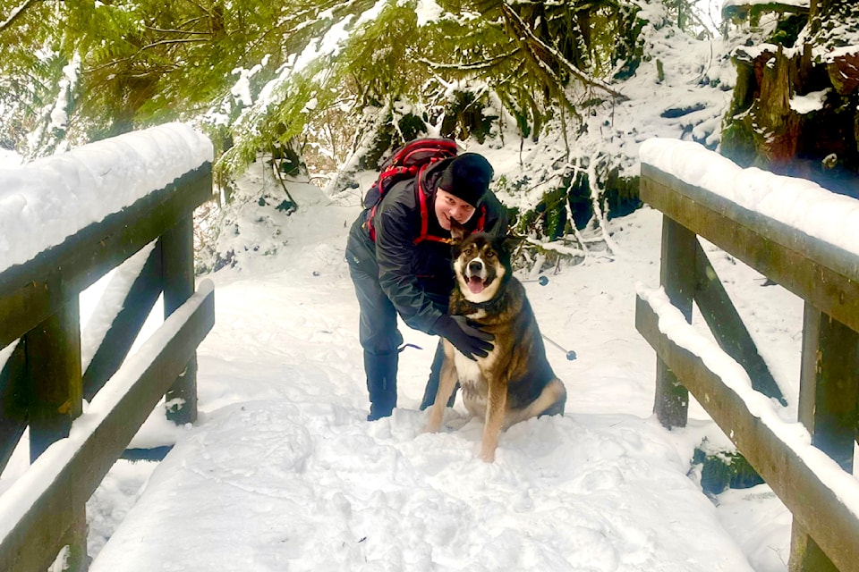 On a boomy -3C morning, Hammond's outdoor enthusiast Ron Paley, his friend Chris, and Chris' dog, Luna, took an early morning hike into Golden Ears Provincial Park. The 11-km trek took them up to Mike Lake and back in just over two and a half hours.
