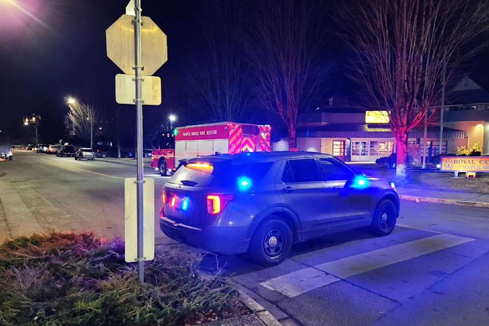Police were at a standoff on Maple Ridge's Garden Street on Jan. 26.